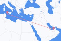Vluchten van Abu Dhabi naar Pantelleria