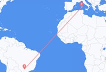 Flyrejser fra Presidente Prudente, São Paulo, Brasilien til Cagliari, Italien