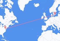 Flyrejser fra Washington D. C. , USA til Ronneby, Sverige