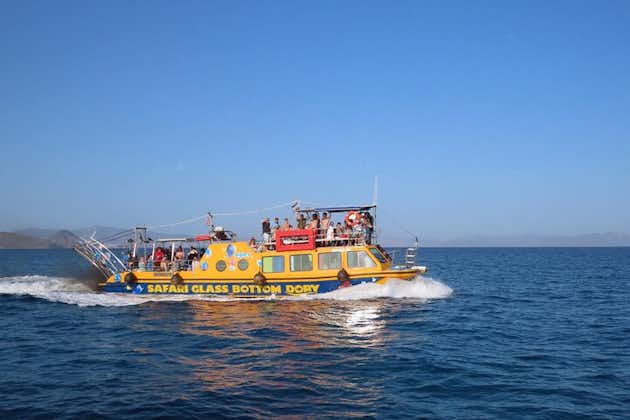 Aventura en barco con fondo de cristal de Dory en Pserimos y Pserimos Beach