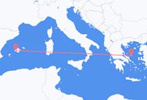 Flyreiser fra Skiros, Hellas til Palma de Mallorca, Spania