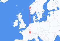 Flyrejser fra Dole, Frankrig til Bergen, Norge