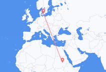 Flyrejser fra Khartoum, Sudan til København, Danmark