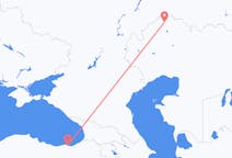 出发地 哈萨克斯坦烏拉爾目的地 土耳其特拉布宗的航班