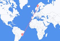 Flyreiser fra Rio de Janeiro, Brasil til Östersund, Sverige