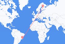Flyg från Rio de Janeiro, Brasilien till Kajana, Finland