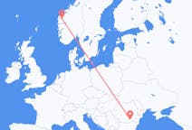 Flyreiser fra Sandane, Norge til București, Romania
