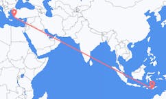 出发地 印度尼西亚古邦目的地 希腊科斯岛的航班