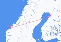 Fly fra Molde til Uleåborg
