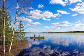 Kanotäventyr hela dagen till Rovaniemi