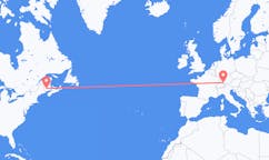 Flights from Fredericton, Canada to Friedrichshafen, Germany