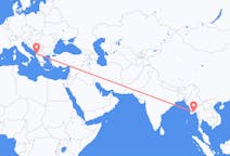 Flights from Yangon to Tirana