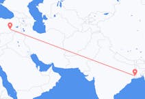 Loty z Kolkata, Indie do Diyarbakiru, Turcja