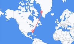 Flyg från West Palm Beach, USA till Maniitsoq, Grönland