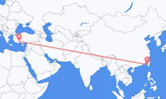 Vluchten van Tainan, Taiwan naar Antalya, Turkije