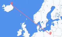 Flyg från Thorshofn, Island till Warszawa, Polen