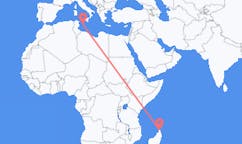 Flights from Antsiranana, Madagascar to Lampedusa, Italy