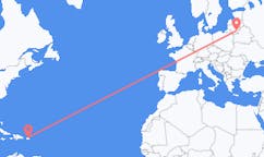Flyrejser fra San Juan til Vilnius