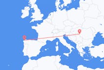 Flights from La Coruña to Timișoara