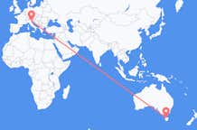 Flyreiser fra Devonport, Australia til Venezia, Italia