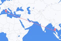出发地 泰国出发地 甲米目的地 意大利卡利亚里的航班