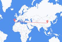 Flyreiser fra Xi'an, Kina til Lisboa, Portugal