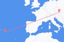ポルトガルのサンタマリアからから、オーストリアのウィーンまでのフライト