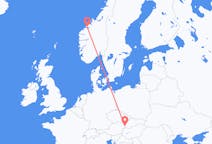 Vluchten van Bratislava, Slowakije naar Molde, Noorwegen