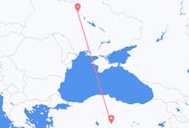出发地 乌克兰出发地 Kiev目的地 土耳其開塞利的航班