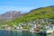 Photo of the village of Aurlandsvangen at the coast of the Sogne fjord (Aurlands fjord) at Norway.