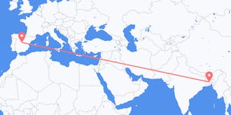 Flyreiser fra Bangladesh til Spania