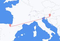 Flyreiser fra Logrono, Spania til Zagreb, Kroatia