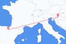 Voli da Logrogno, Spagna a Zagabria, Croazia