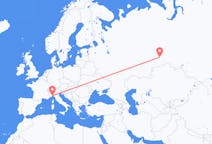 Flights from Tyumen, Russia to Genoa, Italy