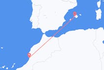 Vluchten van Agadir, Marokko naar Palma, Spanje