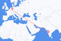 Flyreiser fra Hubli-Dharwad, India til Frankfurt, Tyskland