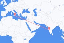 Vluchten van Hubli-Dharwad, India naar Catanië, Italië