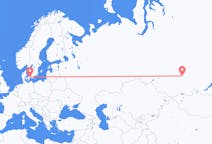 Flights from Krasnoyarsk, Russia to Copenhagen, Denmark