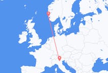 Flyreiser fra Verona, Italia til Haugesund, Norge