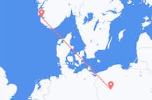 Flyreiser fra Poznan, Polen til Stavanger, Norge