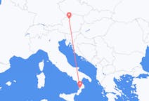 Flyreiser fra Lamezia Terme, Italia til Linz, Østerrike
