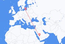 Flights from Bisha, Saudi Arabia to Gdańsk, Poland