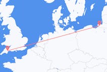 Fly fra Kaliningrad til Exeter