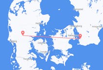 Vluchten van Billund, Denemarken naar Malmö, Zweden