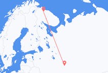 Fly fra Nizjnij Novgorod til Murmansk
