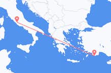Flyreiser fra Kastellorizo, Hellas til Roma, Italia
