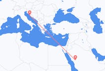 Flights from Medina to Zadar