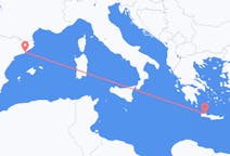 出发地 西班牙出发地 巴塞罗那目的地 希腊哈尼亚的航班