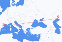 Flyg från Atyraw, Kazakstan till Girona, Spanien