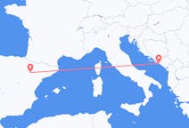 Vluchten van Dubrovnik, Kroatië naar Zaragoza, Spanje